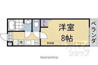 フラッティ烏丸十条【203号室】の間取り