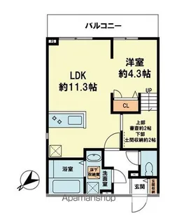 ベルリードヴィータ【101号室】の間取り