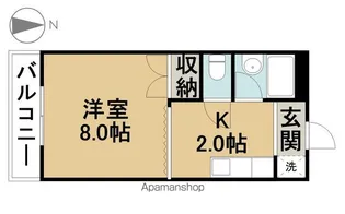 バンブメゾン【2階】の間取り