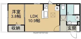 メゾン ドゥ ラシーヌ【1階】の間取り