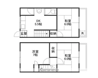 ハイツ桜通り【1号室】の間取り