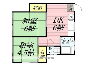 鎌田荘【102号室】の間取り
