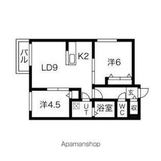 NOON栄通【2階】の間取り