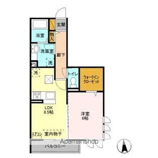 EVER GREEN【1階】の間取り