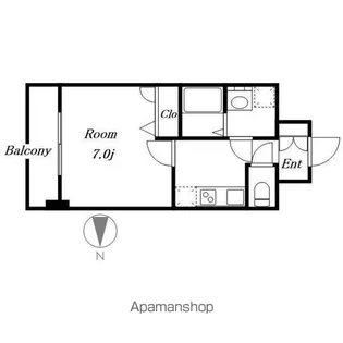1Kの間取り画像