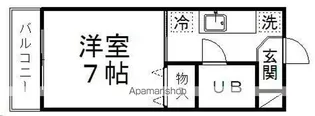 ピースフル錦町(家具家電付)【103号室】の間取り
