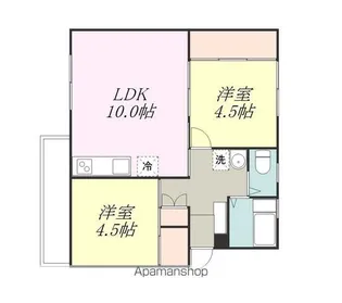 相武台住宅5号棟【4階】の間取り