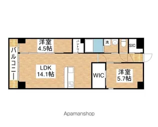 アーチレジデンス川名駅前【8階】の間取り