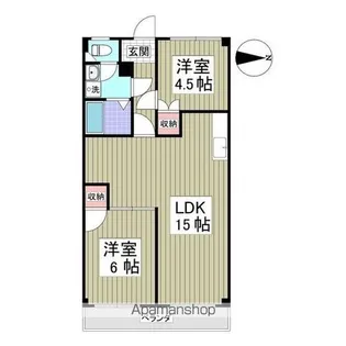 諏訪パークハウス 旧板垣サンハイツ【1階】の間取り