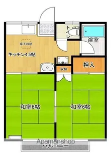 メゾンビィーズ【206号室】の間取り