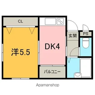 西賀茂ロイヤルリバーマンション【311号室】の間取り