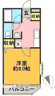 アティナ松原【205号室】の間取り