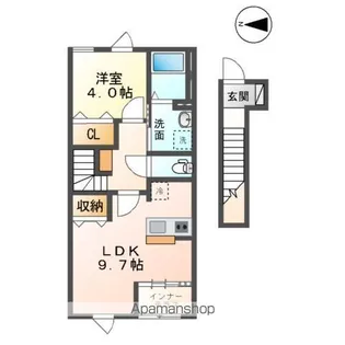 プロシード木更津【2階】の間取り