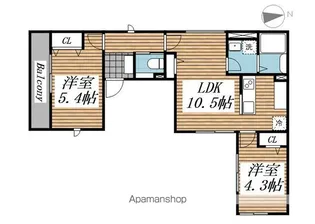 HEIM KOMORELIA【2階】の間取り