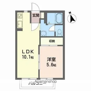 ディアスFR A【1階】の間取り