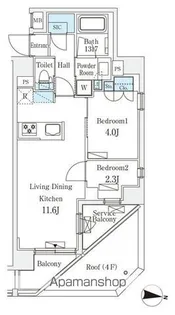 東京都中野区新井1丁目【マンション】の間取り