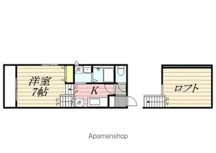 ルーモ古賀【101号室】の間取り