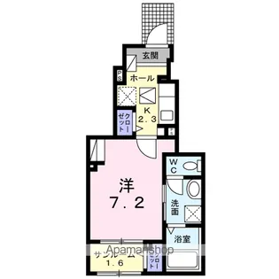 セントフルール【1階】の間取り