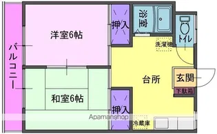ホワイトハウス【108号室】の間取り