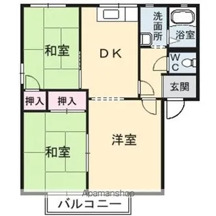 コモンシティー橋本 B棟【1階】の間取り