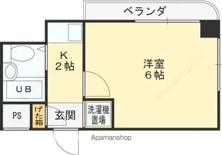 シティライフ弥刀【5階】の間取り