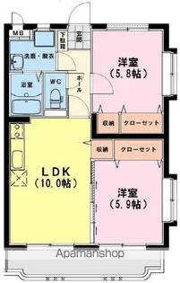 ユーミーいちまるⅥ【403号室】の間取り