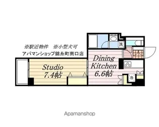 エスティメゾン錦糸町Ⅱ【10階】の間取り