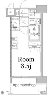 エンクレスト天神LIFE【5階】の間取り