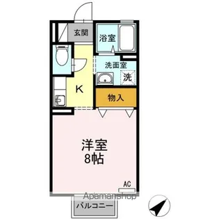 ハイマートD【1階】の間取り