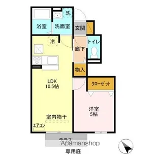 アンティポーロ【1階】の間取り