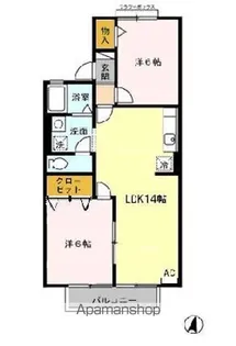ニュースターズ A【2階】の間取り