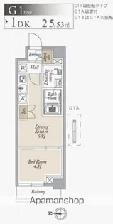 オーキッドレジデンス住吉【2階】の間取り