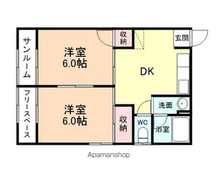 モンシャトウ大沢野【2階】の間取り