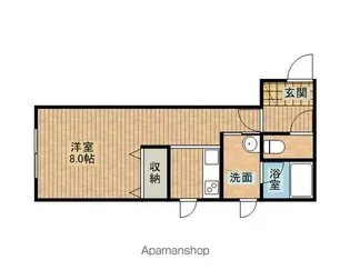 メープルハウス【103号室】の間取り