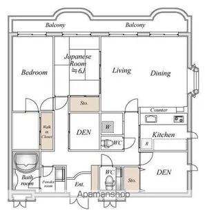 ブルームライフ横浜生麦【5階】の間取り