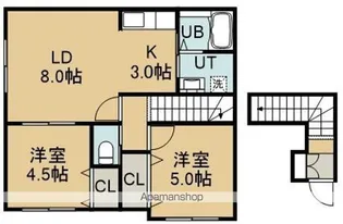 MARBLE(マーブル)【2階】の間取り
