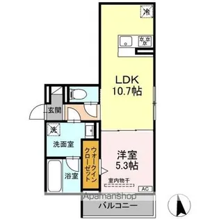 ノクターン内山【2階】の間取り