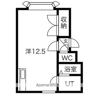 1Kの間取り画像