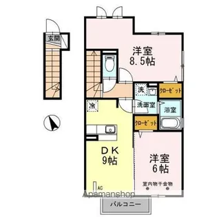 ファイン・クレストC【2階】の間取り