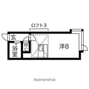 リフュージオ平岸【201号室】の間取り