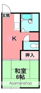 アネックス横屋B【205号室】の間取り