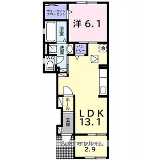 サウス ヴィラⅠ【1階】の間取り