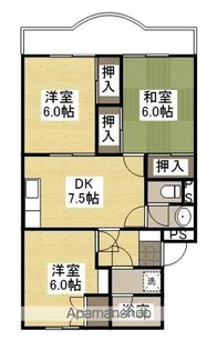 サンライフあけぼの【4階】の間取り