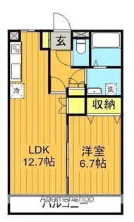 ユニティーアドリーム【102号室】の間取り