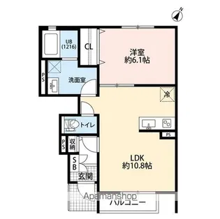デュラカーサ 羽村Ⅰ【1階】の間取り