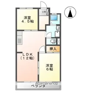 加藤シティハイツ【1階】の間取り