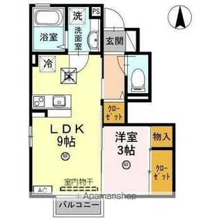 ヒロブレイズ【1階】の間取り
