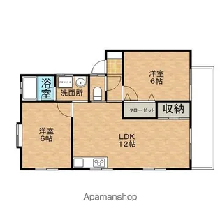 メゾン栗原2号棟【101号室】の間取り