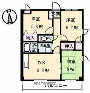フィネス2000【2階】の間取り