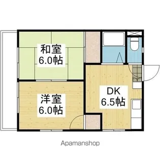 カーサ北久米【207.号室】の間取り